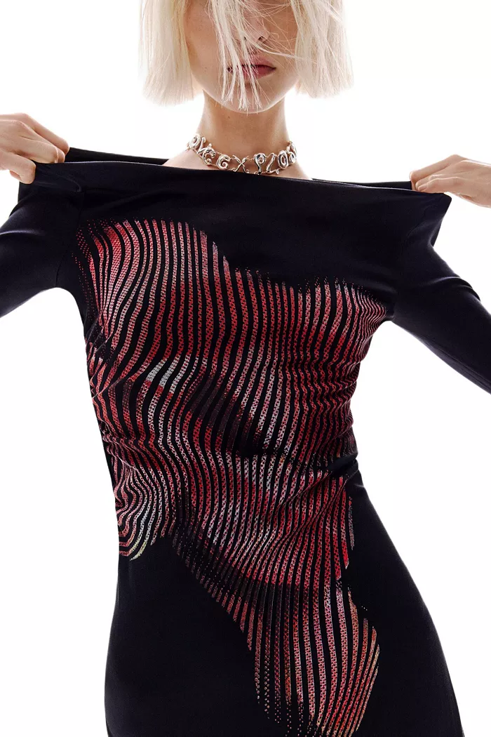 Women's Pixelated midi dress - thumbnail 2