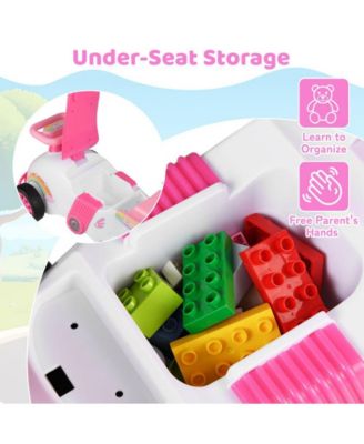 Kids Ride On Sliding Car with Music and Storage