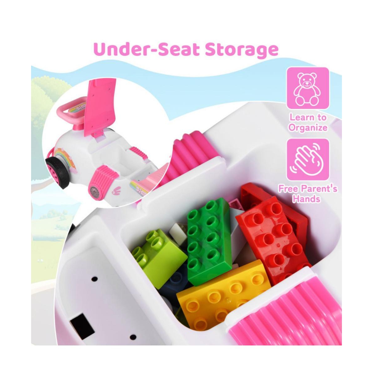 Hongge Kids Ride On Sliding Car with Music and Storage