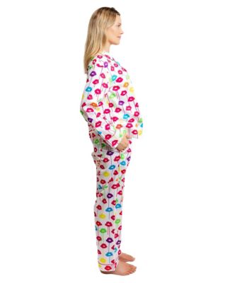 Women's ganic Cotton Poplin Button Down Long Sleeve Pajama Set