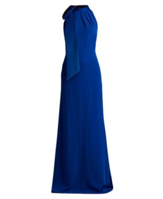 Women's Sims Taffeta Shoulder Bow Halter Gown