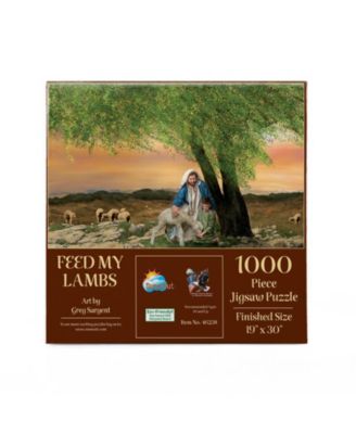 Feed My Lambs 1000 piece Jigsaw Puzzle for Adults  Easter