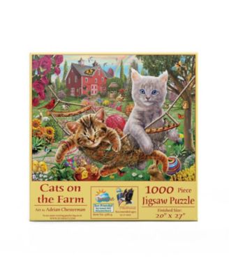 Cats on the Farm 1000 piece Jigsaw Puzzle for Adults