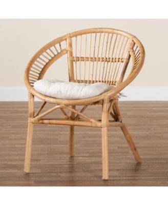 Adrina 23" Rattan Bohemian Dining Chair