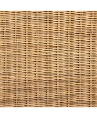 Shamara 21.25" Rattan Bohemian Dining Chair