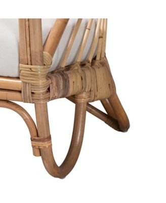 Aliane 30" Rattan Bohemian Armchair
