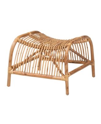Lamaria 22.4" Rattan Bohemian Footstool