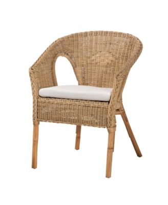 Abbey 22.8" Rattan Bohemian Dining Chair