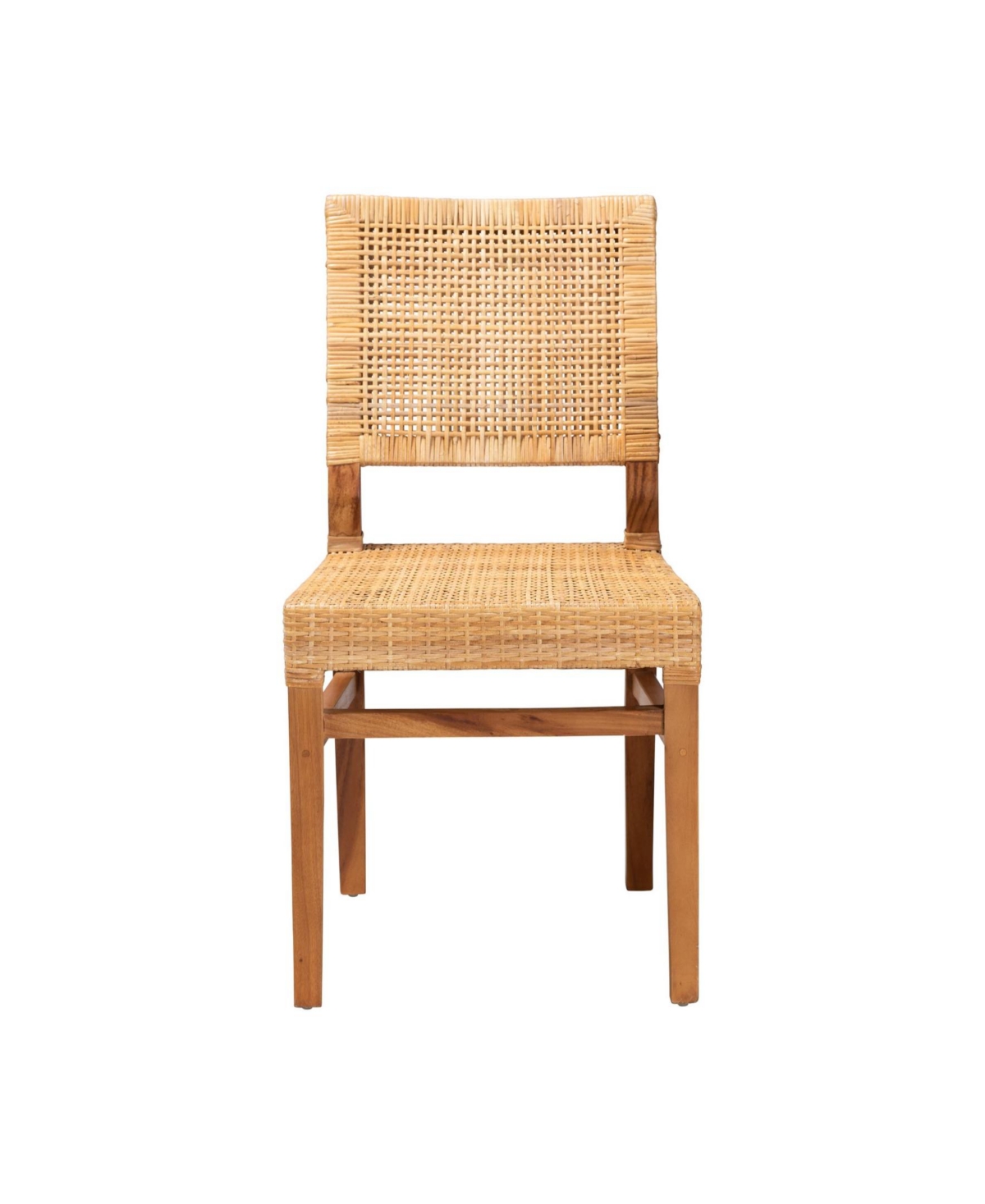 Furniture Lesia 22.4" Rattan Bohemian Dining Chair