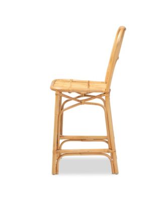 Ivora 19.5" Rattan Bohemian Counter Stool