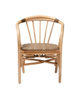 Kyoto 23.8" Rattan Bohemian Dining Chair