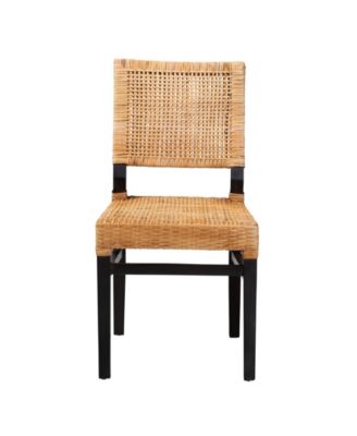 Lesia 22.4" Rattan Bohemian Dining Chair