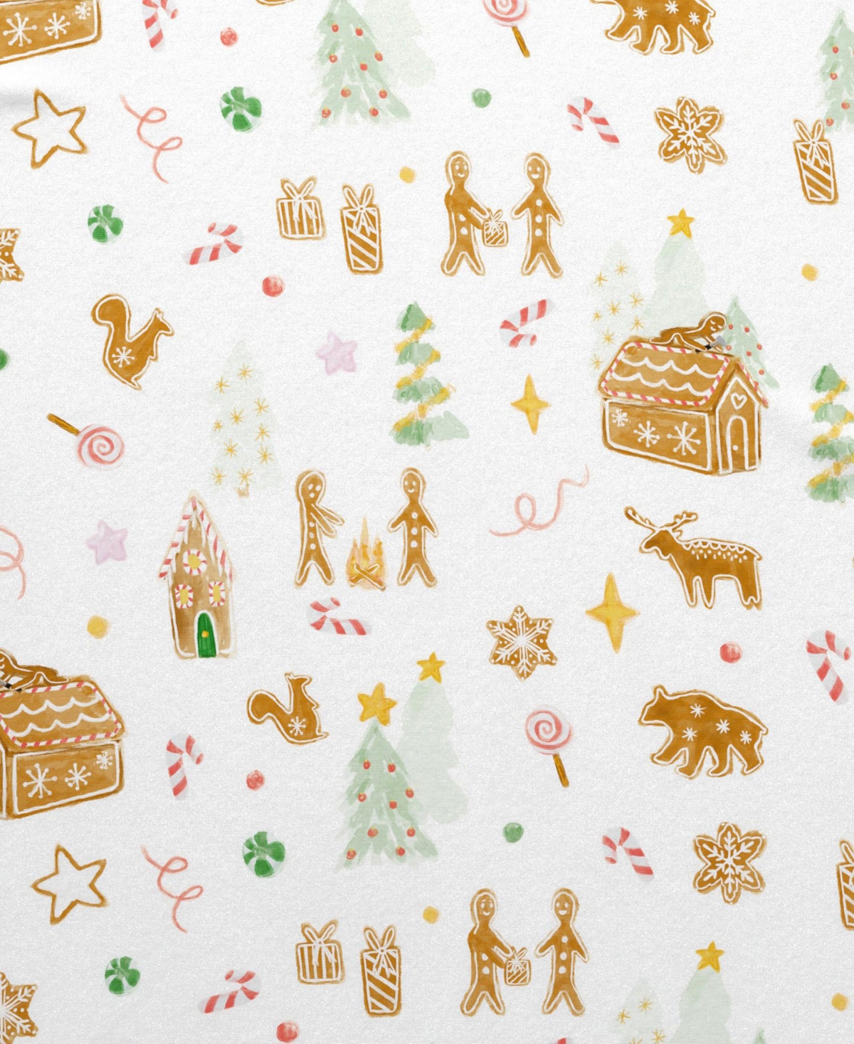 Linery & Co Ultra-Soft Turkish Cotton Flannel Christmas Print Sheet Set.