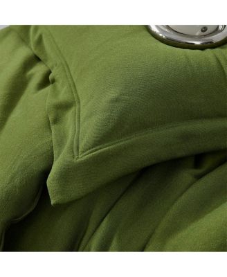 My Favorite Sweatshirt Oversized Comforter Set - Cedar Green
