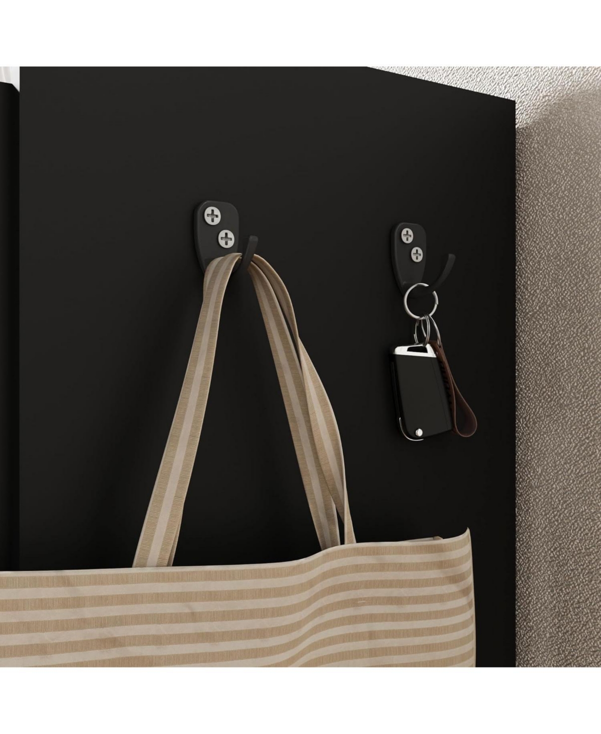 gaomon Large 6-Tier Shoe Cabinet with 3 Doors, Handleless Shoe Organizer with Hooks, Freestanding Entryway Storage Cabinet