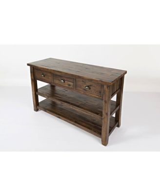 Artisan's Craft Rustic Farmhouse Distressed Solid Wood 50" Sofa Table