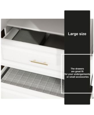 Wooden 4-Door Super Large Bedroom Armoire Wardrobe with Hanging Bars