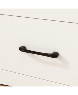 Multi-purpose changing table with three drawers, baby changing station with changing table top and drawers