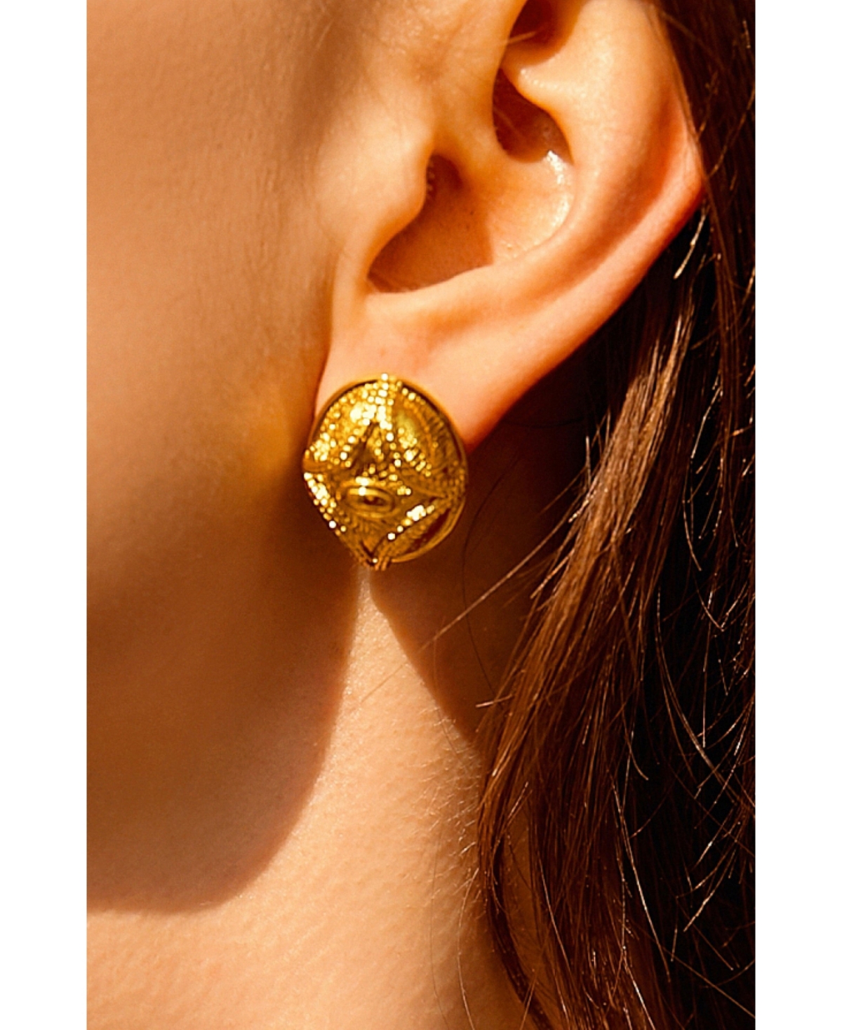 Retro Chic Egypt Eye Earrings