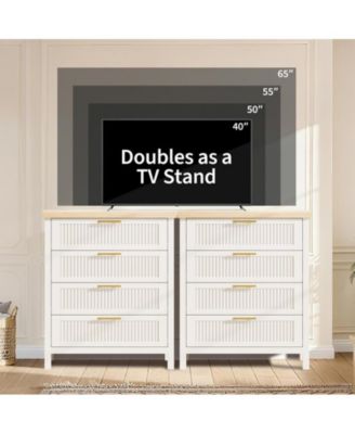 Fluted Dresser for Bedroom