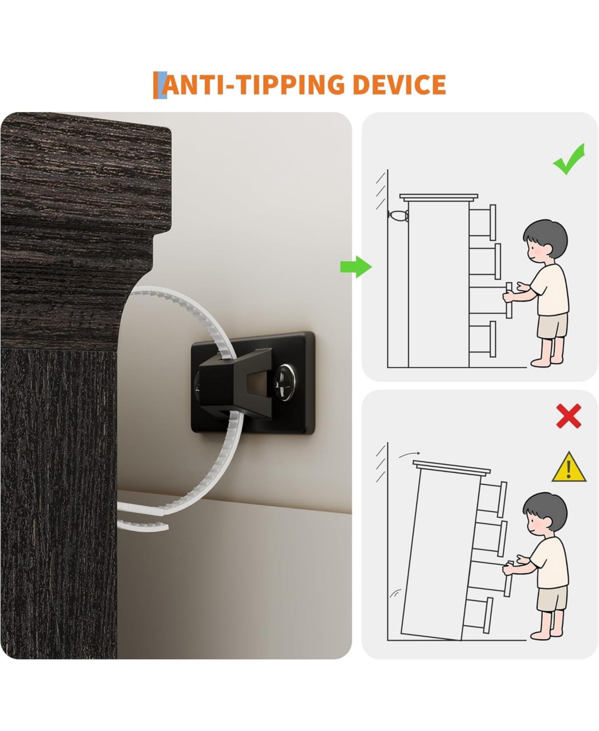 Gaomon 9-Drawer Wooden Rustic Vintage Dark Grey Dresser with Natural Texture and Spacious