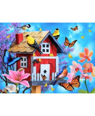 Red Birdhouse 1000 piece Jigsaw Puzzle for Adults