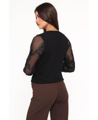 Women's Cailin Sheer Sleeve Top