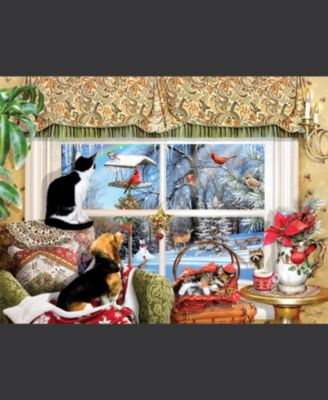 Looking Through a Window 300 piece Jigsaw Puzzle for Adults Christmas