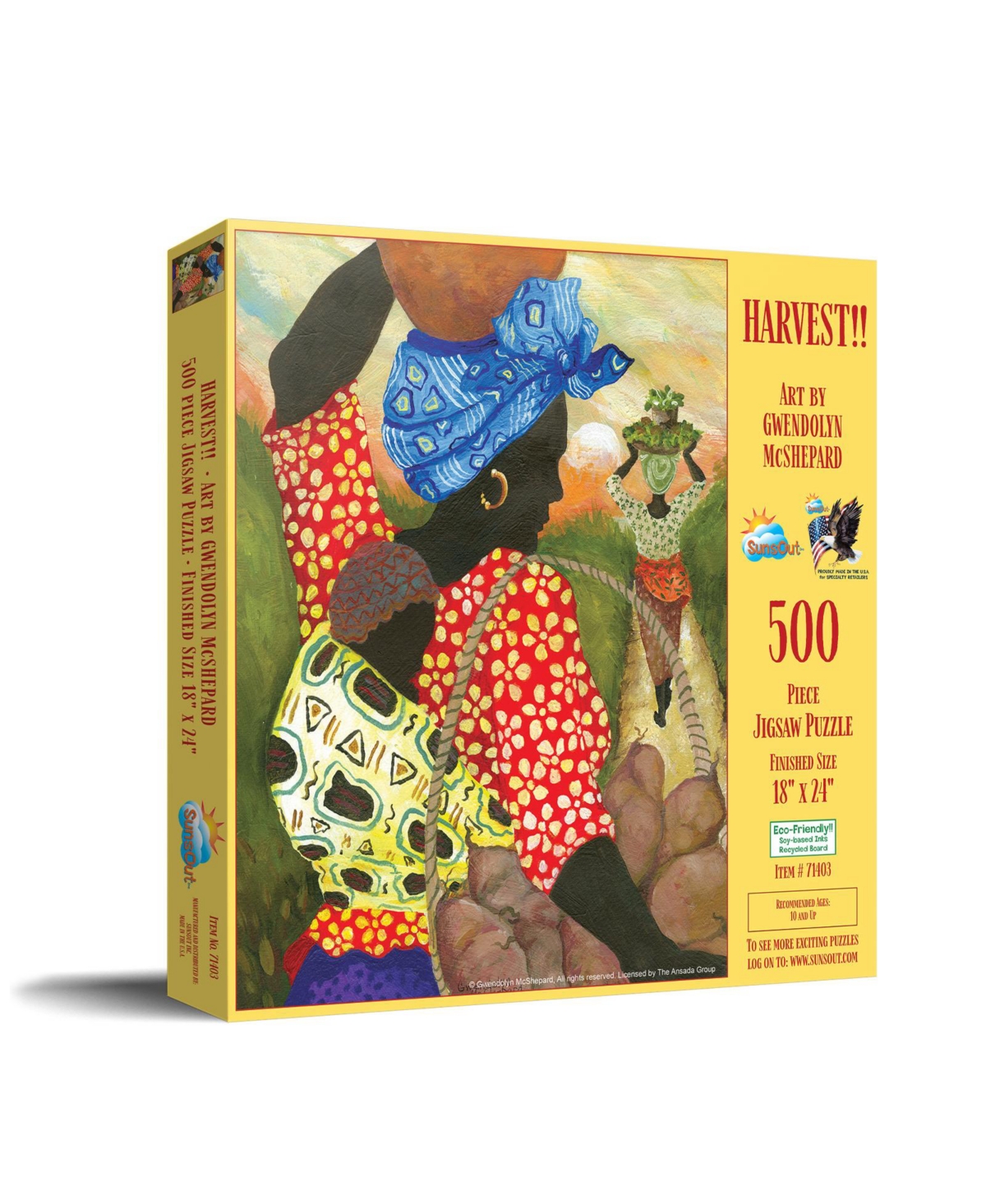 SunsOut Harvest 500 piece Jigsaw Puzzle for Adults Mothers Day