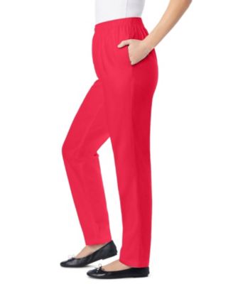 Plus Size Tall Straight-Leg All-Cotton Denim Pull-On 7-Day Elastic-Waist Jeans