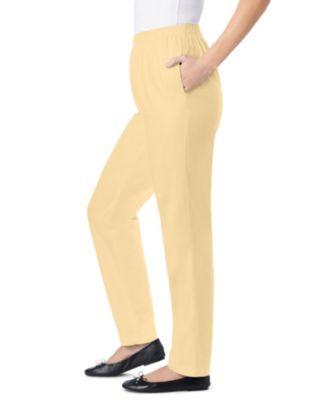 Women's Within Tall Straight-Leg All-Cotton Denim Pull-On 7-Day Elastic-Waist Jeans