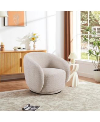 Streamdale Swivel Boucle Accent Chair