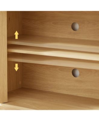 64" Wavy TV Stand - Natural