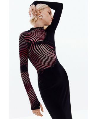 Women's Long dress with waves