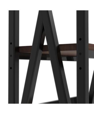 Streamdale 56" Baker's Rack 4-Tier Metal/Wood Kitchen Storage Organizer