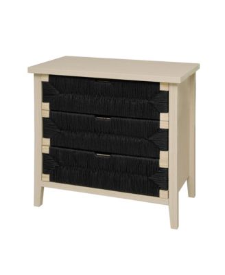 Streamdale 3 Drawer Buffet Sideboard - Woven Rope Drawers