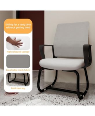 Minimalist Modern Office Chair - Metal Frame Soft Home/Office