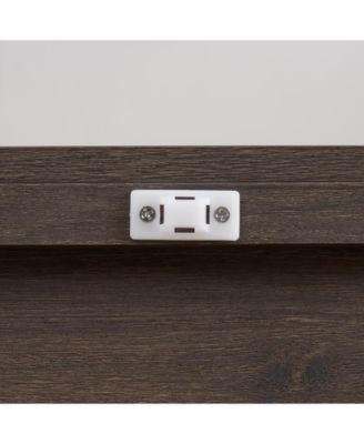 Freestanding Glass Door Cabinet with Drawer for Living & Office Spaces