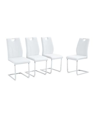 Streamdale White PU Dining Chair Set (Set of 4