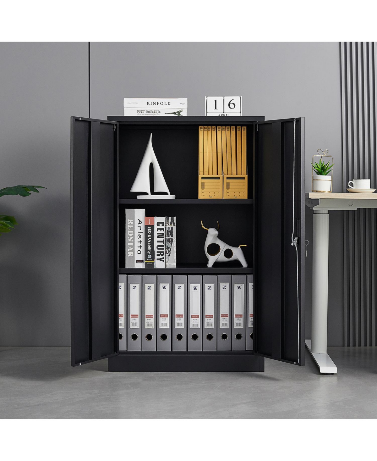 Streamdale Furniture Metal Locking Storage Cabinet