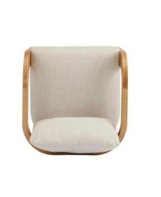 Streamdale Beige Fabric Dining Chairs with Pillow Back - 2 Pack