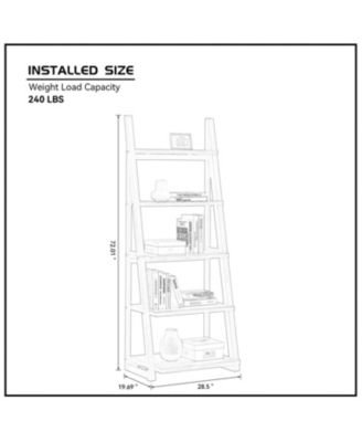 5-Tier Storage Shelf with Ladder Design