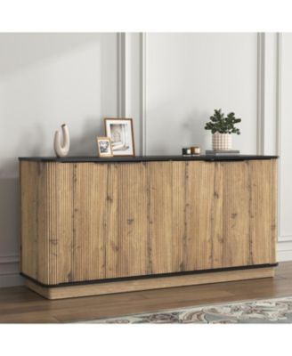 MDF Sideboard TV & Tableware Storage (55" x 15.7" x 29.6")
