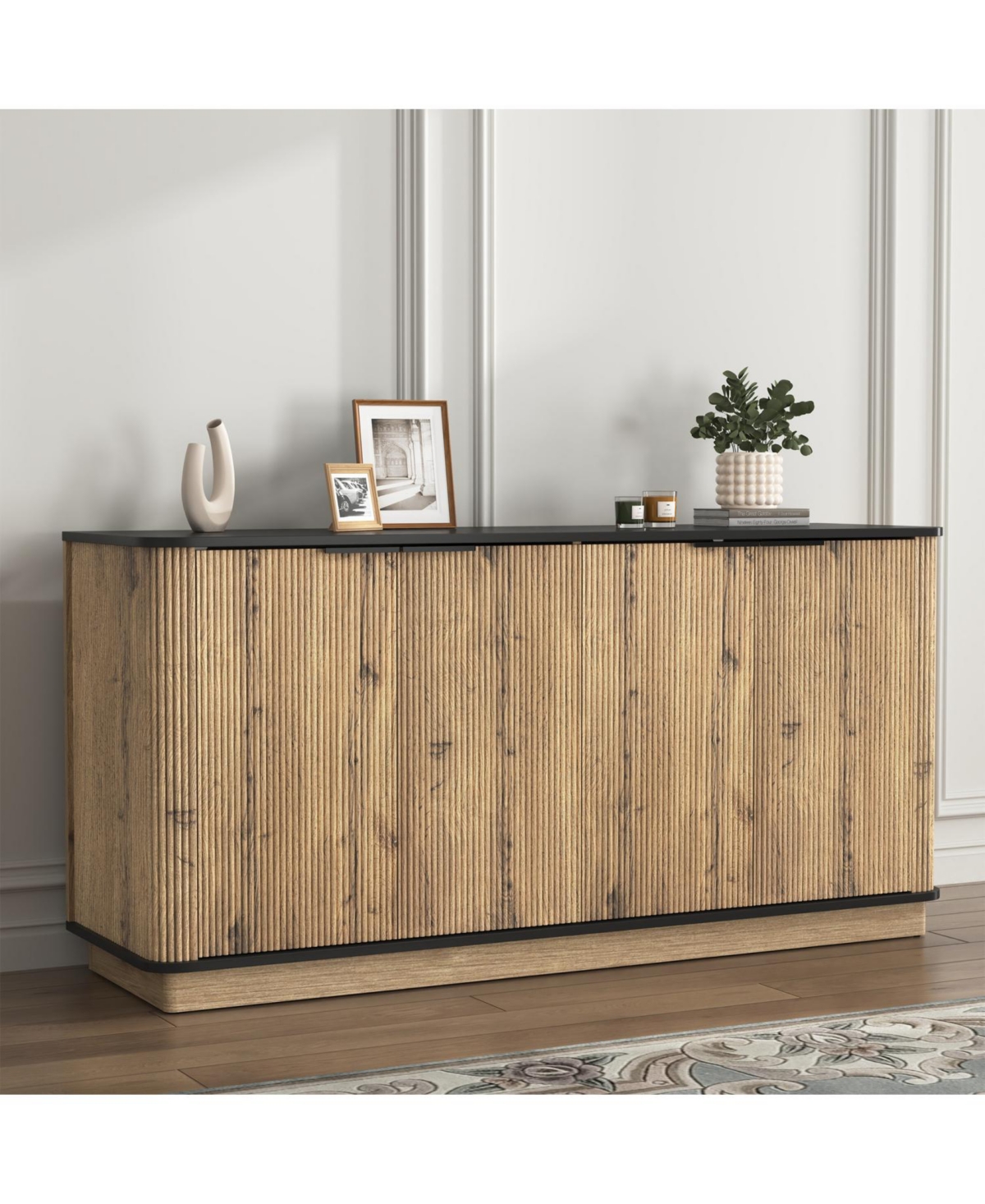 Streamdale Furniture Mdf Sideboard Tv & Tableware Storage (55" x 15.7" x 29.6")