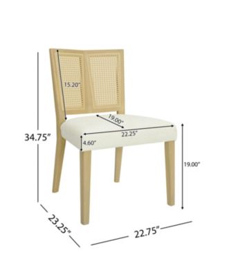  Rattan Dining Chair Without Arm  Set of 2