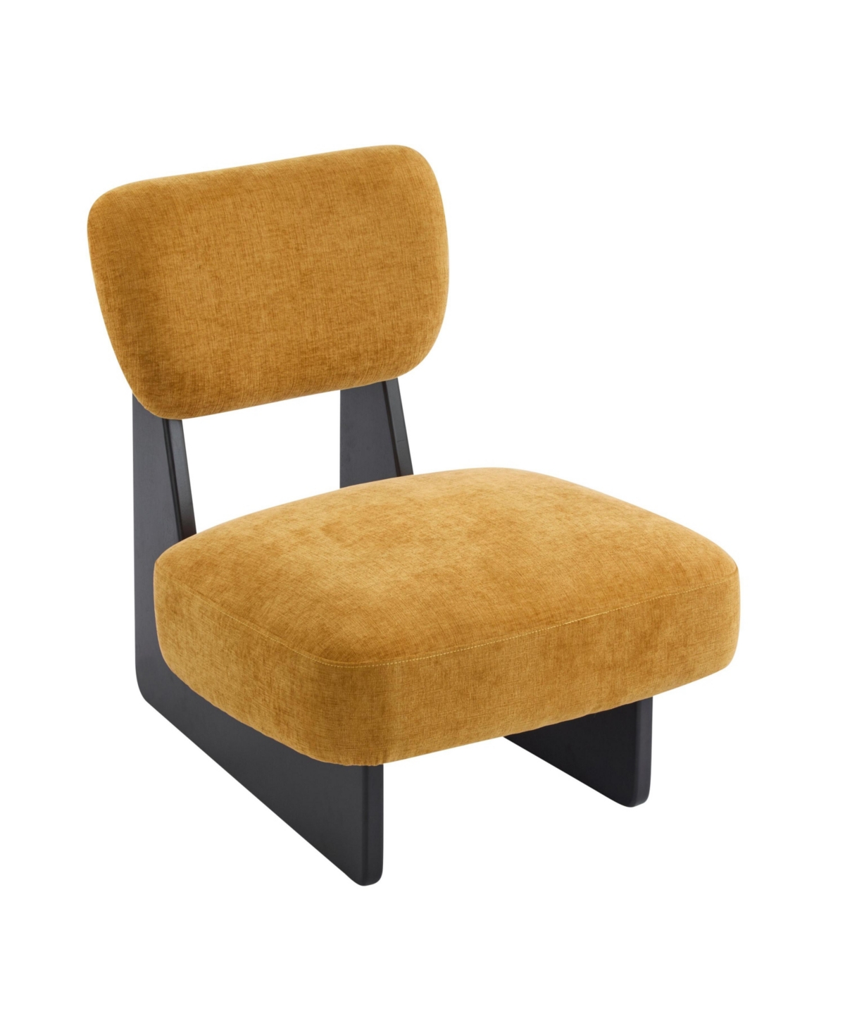 Streamdale Furniture Modern Lounge Chairs - Walnut Finish (Set of 2