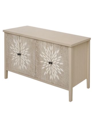 Modern Sideboard Buffet Cabinet with 4 Doors & Adjustable Shelves