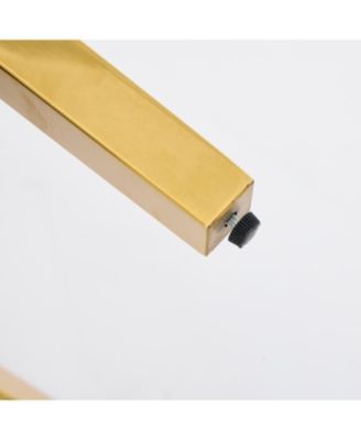  Velvet Dining Loveseat Bench, Tufted, Wing Back, Gold Legs, Black