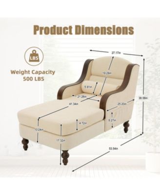 Oversized Chaise Lounge Indoor Sofa Bed