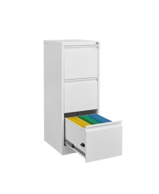 3-Drawer Metal File Cabinet with Lock